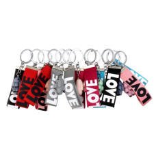 брелок пластиковий кролик зі стрічкою Love  3061  (12)