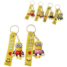 брелок гумовий Міньйон зі стрічкою  3156  (12)
