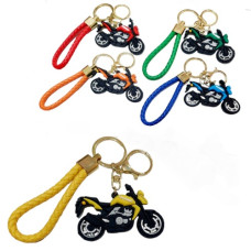 брелок гумовий мотоцикл із джутом  3161  (12)