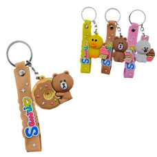 брелок гумовий звірята зі стрічкою  3176  (12)