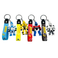 брелок гумовий робот-трансформер зі стрічкою  3204  (12)