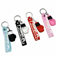 брелок гумовий боксерська рукавичка зі стрічкою  3215  (12)