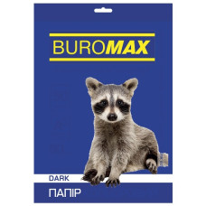 папір оф. кольор. Buromax  А4/80гр./50арк. Dark темно-синій  ВМ.2721450-02  (60)