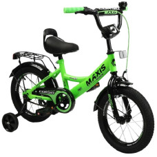 велосипед Corso Maxis 14", ручне гальмо, дзвоник, сидіння з ручкою, дод. колеса  МХ-19800  (1)