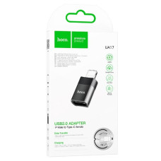адаптер Hoco iP male to Type-C female USB2.0  UA17