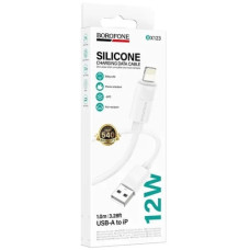 кабель Borofone Leya silicone charging data cable USB to Lightning 1м. 12W  BX123