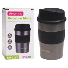 термокухоль Kamille 360мл. з нержав. сталі з TPR-вставкою  2150
