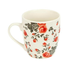 чашка фаянсова "Квітковий візерунок" 200мл.  6895-100/123206  (12/96)
