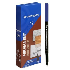 маркер Centropen 2536 тонк. синій 1,0мм.  (12/2400)