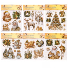 наліпки для вікон "Snowman" 31,5х39,5см.  R33995  (480)