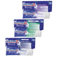зубна паста Blend-a-med 3D White  75мл. (в ас-ті)