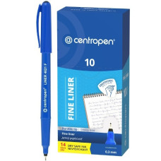 маркер Centropen 4621 лінер чорний 0.3мм.  (10/200)