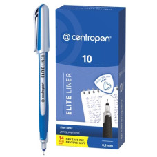 маркер Centropen 4721 лінер синій 0.3мм. (не висихає 14 днів)  (10/200)