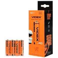 батарейка Videx R 6  1x4 кор.  (40/1200)