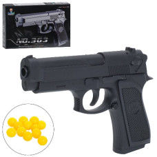 пістолет 16,5см., пластикові кульки, в кор. 17,5х12,5х3,5см.  363  (72)