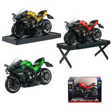 мотоцикл інерц. мет. 12см., підставка, в кор. 13,5х9х6,5см.  К314А1  (48)