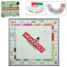 гра настільна Монополія жетони, картки, кубики, ігрове поле, в кор. 27х27х5см.  6123 UA  (24)