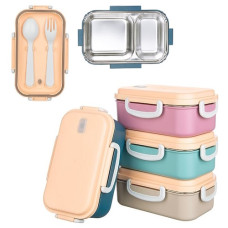 ланчбокс герметичний Aura з приборами і металевою ємністю  АР-9521  (12)