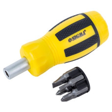 викрутка Сигма з реверсом mini + набір з 6 біт CrV  4001811