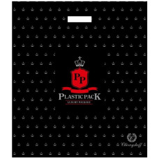 пакет з прорізною ручкою 45х52см. Plastic Pak  (25/400)