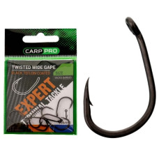 гачки коропові Carp Pro Twisted Wide Gape BT Series №4 набір 7шт.  CPTWGT4