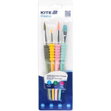 набір пензликів Kite Creative синтетика 4шт. (№2, 6, 10, 12) з грипом  К-334-2  (12/288)