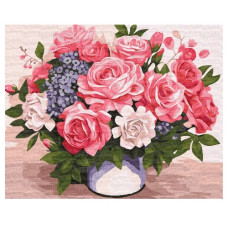 картина за номер. Ідейка 40х50см. "Квіткова краса"  КНО3255