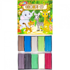 пластилін Колорит 10кол./195гр.  П-10  (44)