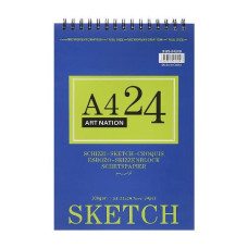 альбом Art Nation для ескізів А4/24арк. на спіралі  XQSU4200/115592  (48)