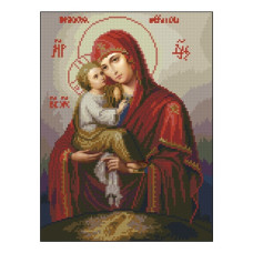 алмазна мозаїка Strateg 30х40см. "Богородиця"  в тубі, без підрамника  ZAV3040-32