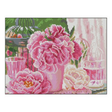 алмазна мозаїка Strateg 30х40см. "Весняний настрій"  в тубі, без підрамника  ZAV3040-33