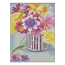 алмазна мозаїка Strateg 30х40см. "Барви життя"  в тубі, без підрамника  ZAV3040-34