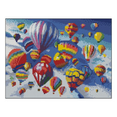 алмазна мозаїка Strateg 30х40см. "Подорож"  в тубі, без підрамника  ZAV3040-43