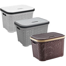 кошик Elif ротанг з кришкою 35л.  SP-305