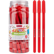 ручка в банці 1 Вересня "Amazik" кульк. масл. червона 0,7мм.  412099   (30/600/2400)