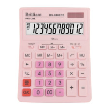 калькулятор Brilliant BS-8888PK кольоровий настільний 15,5x20,5x3,5см.  (20/40)