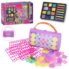 набір сумка 21,5х13х7см., коротка ручка, намистини, бісер, нитки, в кор. 41х28х11см.  8986  (18)