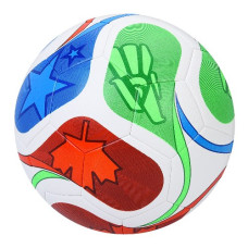 м`яч футбольний розмір 5, PU 3,5мм., ламінований, 400-420гр., в кул.  EN-3326  (12)