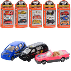 набір машинок мет. 3шт. 7,5см. в кор. 12х23х4см.  РТ 2007  (96)