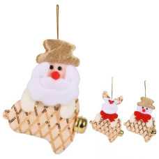 фігурка-підвіска новорічна "Santa Snowman" 16см.  R96546  (720)