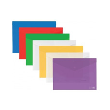 тека Economix E31316 конверт на кнопці пласт. А5 фактура "глянець"  (12/192)