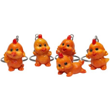 брелок J.Otten K8099 "Курча веселе" керамічний mix 4см.  (24)