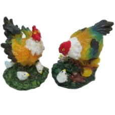 сувенір керамічний J.Otten 8097 "Півник з курчатами" 5х7см.  (4)