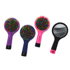 гребінець масажний пл. круглий із дзеркалом  8586-5  (24/240)