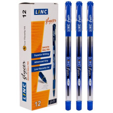 ручка Linc кульк. масл. Glyser синя 0,7мм.  411916  (12/72/1728)