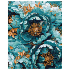 картина за номер. Ідейка 40х50см. "Квітуча гармонія" з фарбами металік  КНО3276