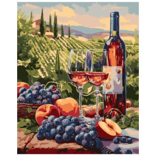 картина за номер. Ідейка 40х50см. "Фруктове вино"  КНО5702