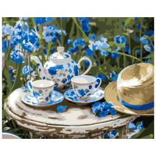 картина за номер. Ідейка 40х50см. "Ранковий чай"  КНО5703