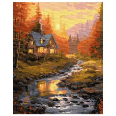 картина за номер. Ідейка 40х50см. "Сонячна долина"  КНО6327