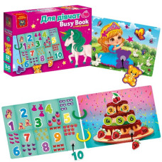 гра з липучками "Бізі бук. Для дівчат" Vladi Toys  VT1310-09